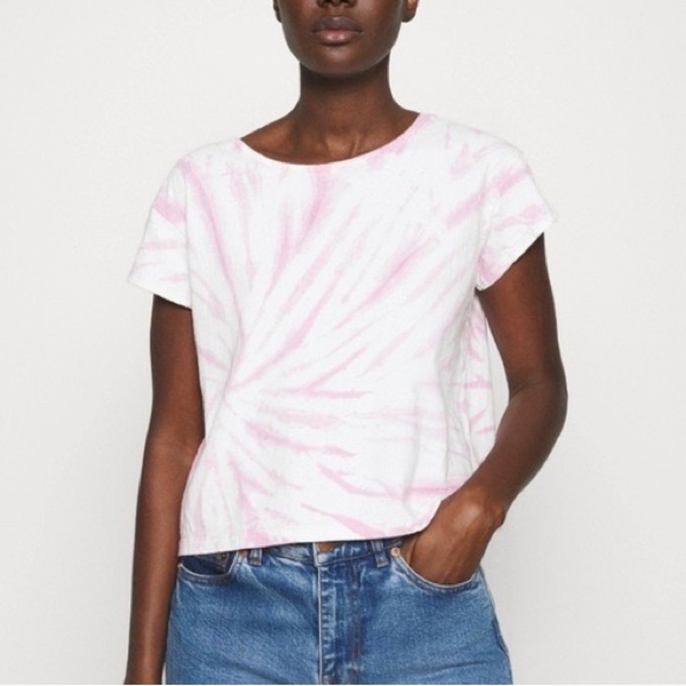Madewell Tie-Dye Cap-Sleeve Boxy Tee